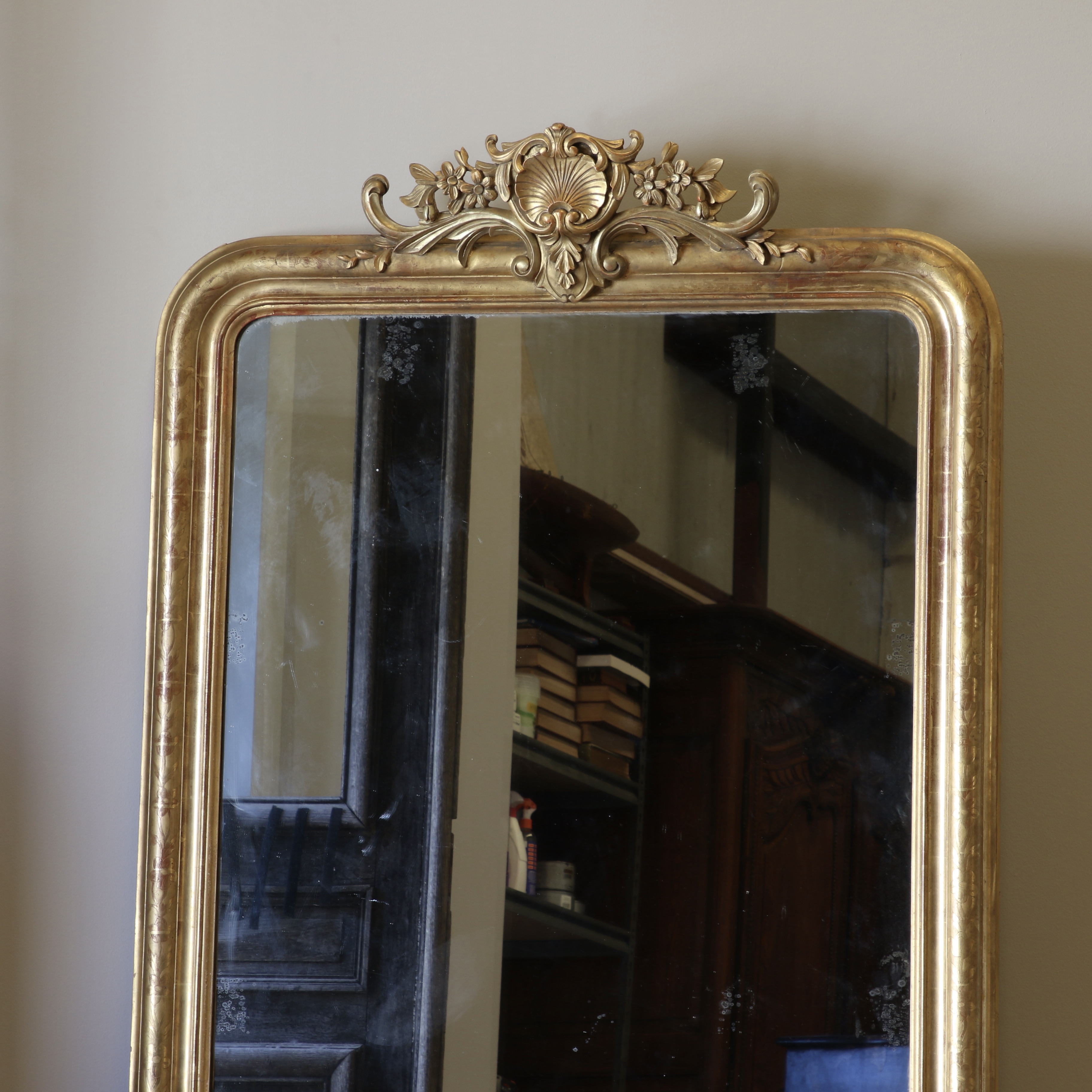 French Crested Mirror